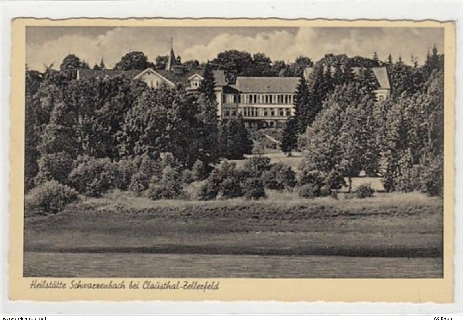 Heilstätte Schwarzenbach bei Clausthal-Zellerfeld gelaufen, 1957. Gute E... - 39081461