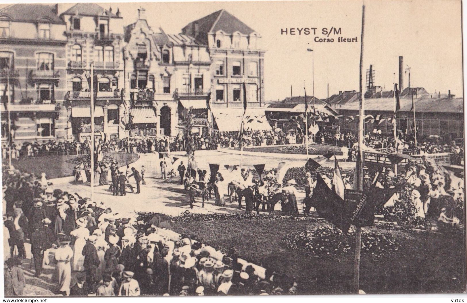 HEIST  corso fleuri     1912  met zegel