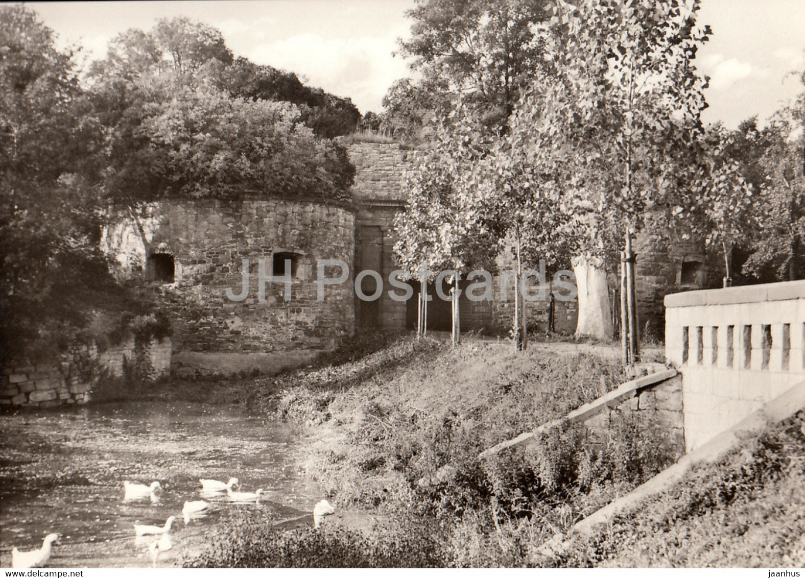 Heldrungen - Krummes Tor - castle - Historische Statten in Thuringen - DDR Germany - unused