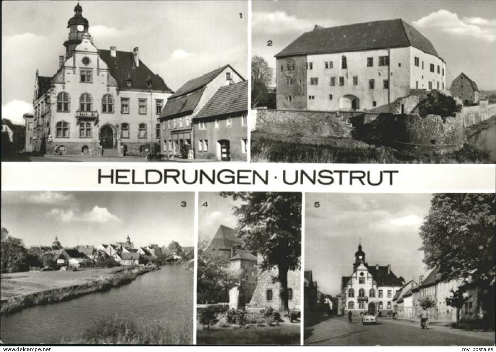 Heldrungen Unstrut Rathaus Wasserburg Thomas-Muentzer-Gedenkstein
