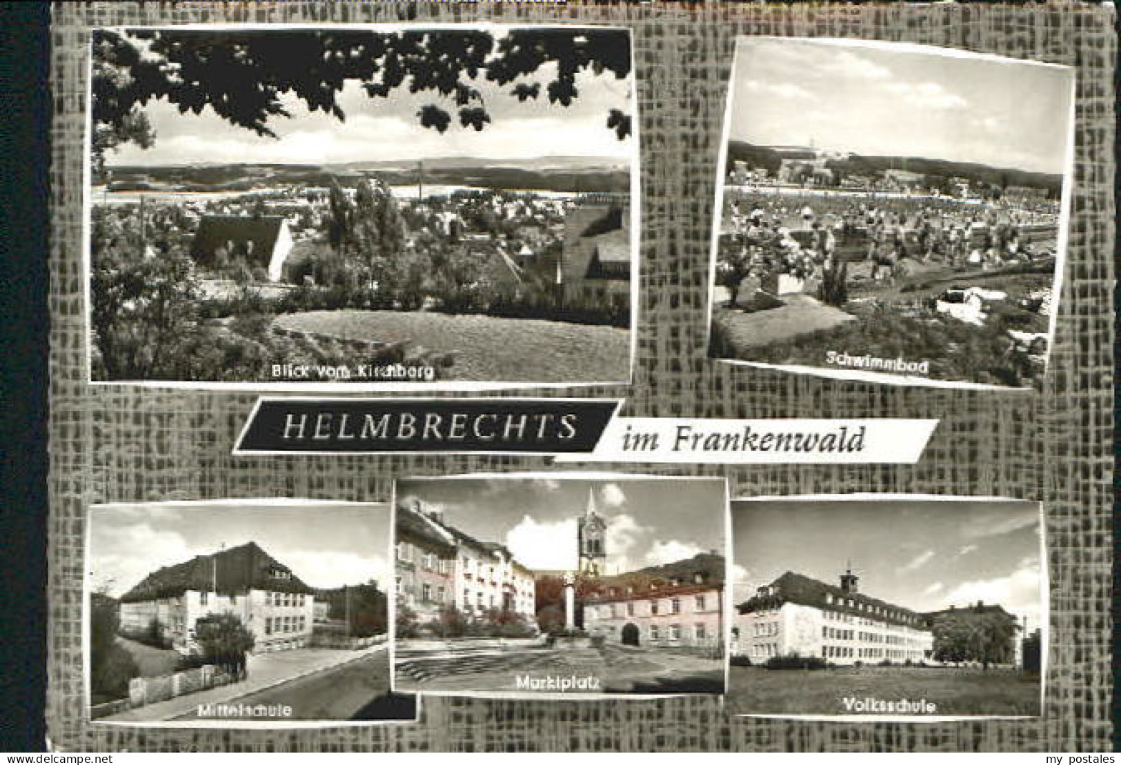 Helmbrechts Bad Schule Marktplatz x 1960