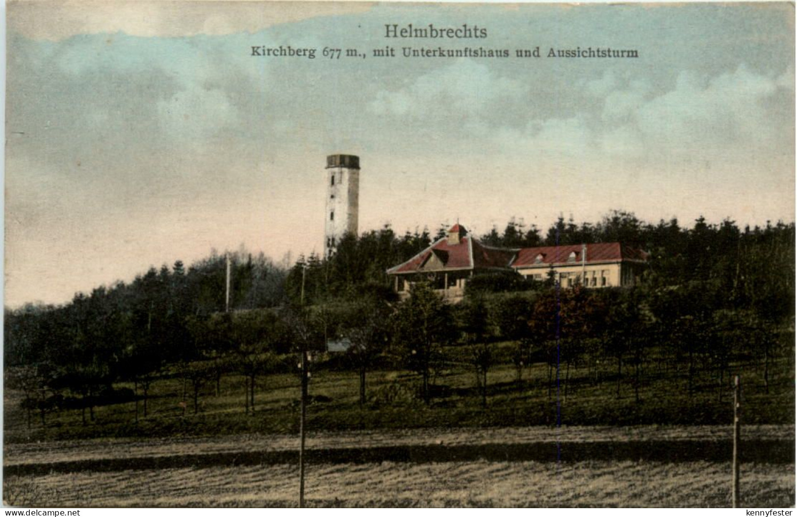 Helmbrechts, Kirchberg mit Unterkunftshaus und Aussichtsturm