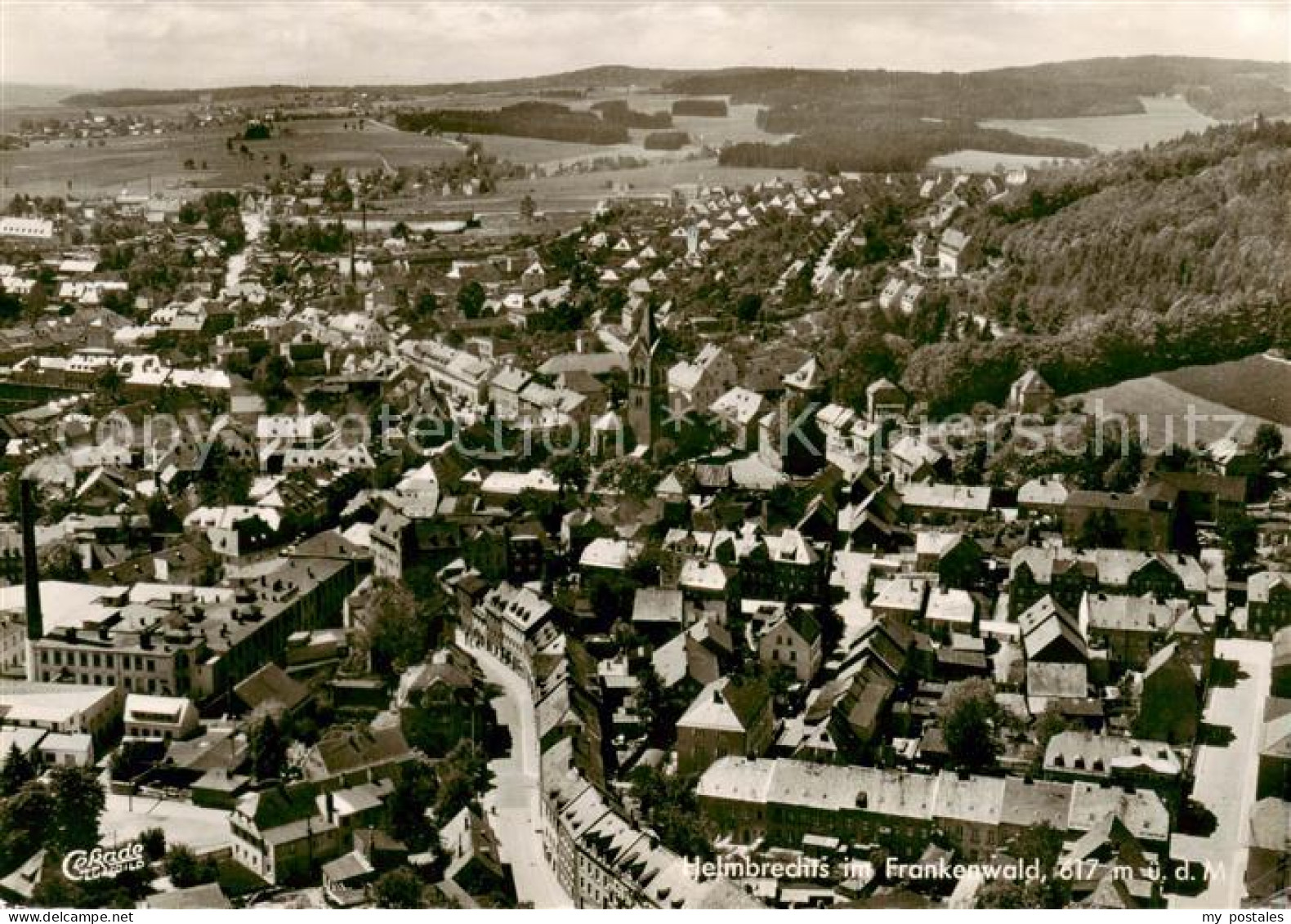 Helmbrechts Oberfranken Fliegeraufnahme