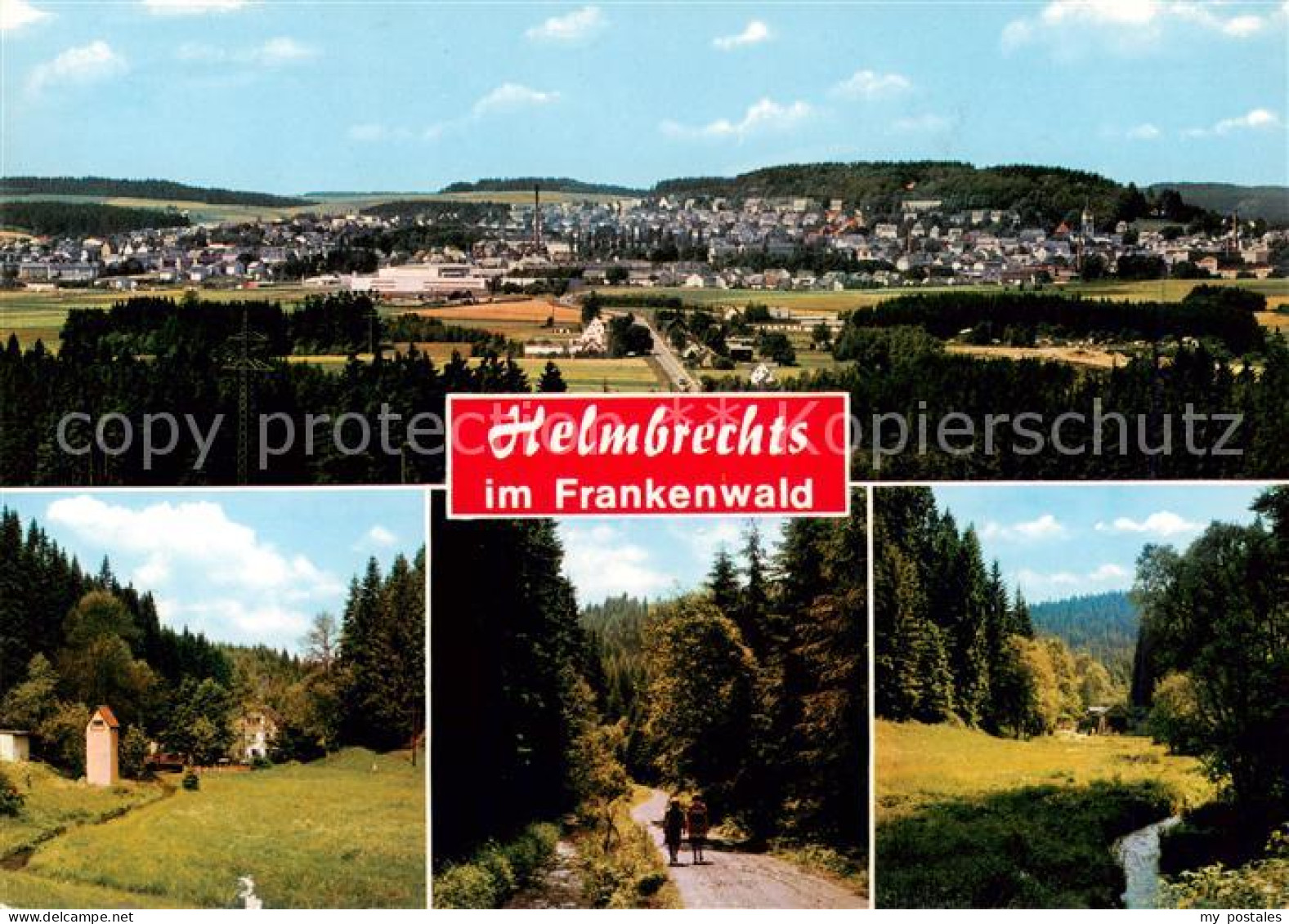 Helmbrechts Oberfranken Panorama Teilansichten
