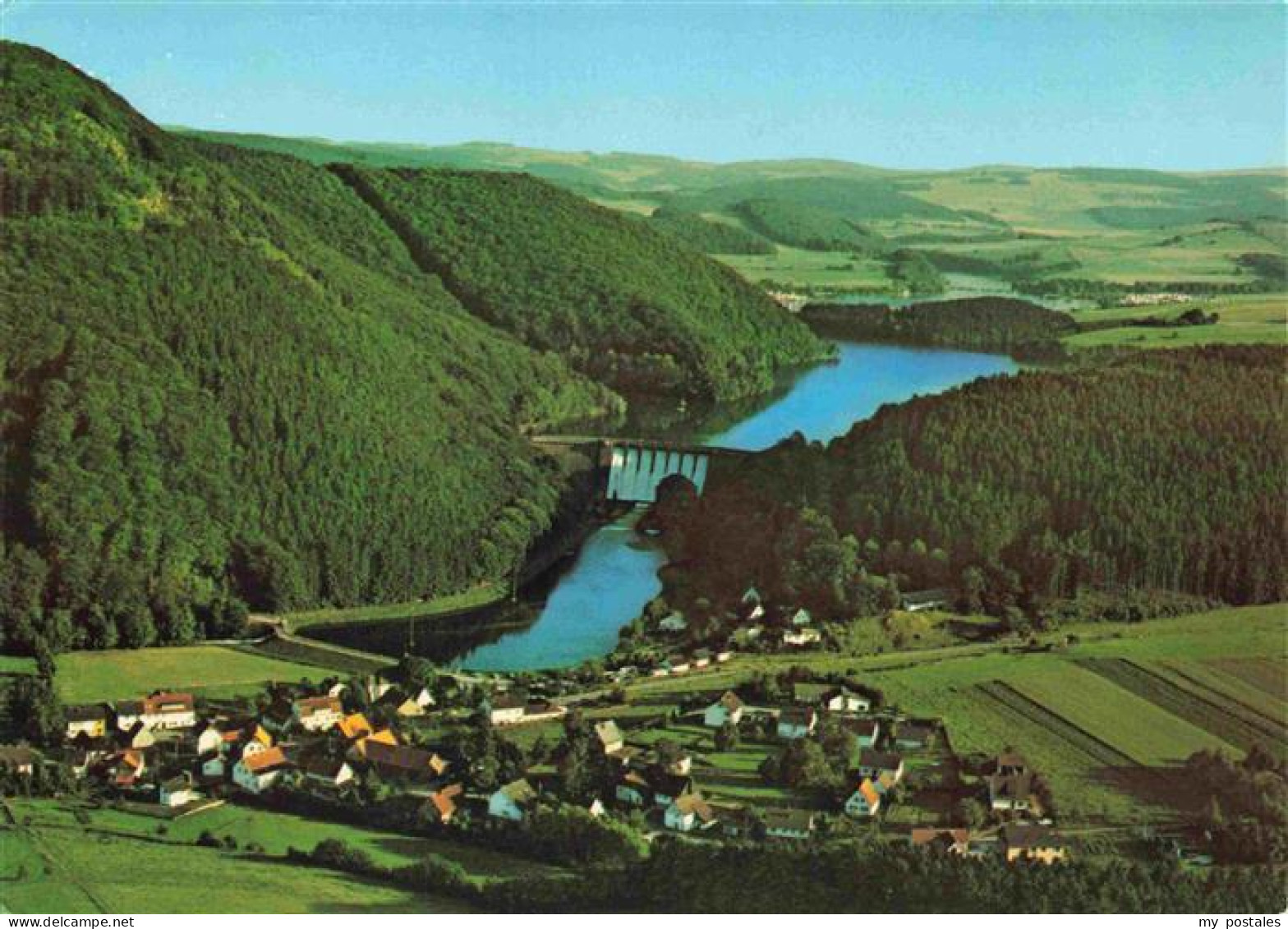 Helminghausen Marsberg NRW Panorama Diemeltalsperre Staumauer