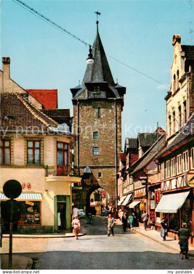 Helmstedt Niedersachsen Neumaerkerstrasse mit Hausmannsturm