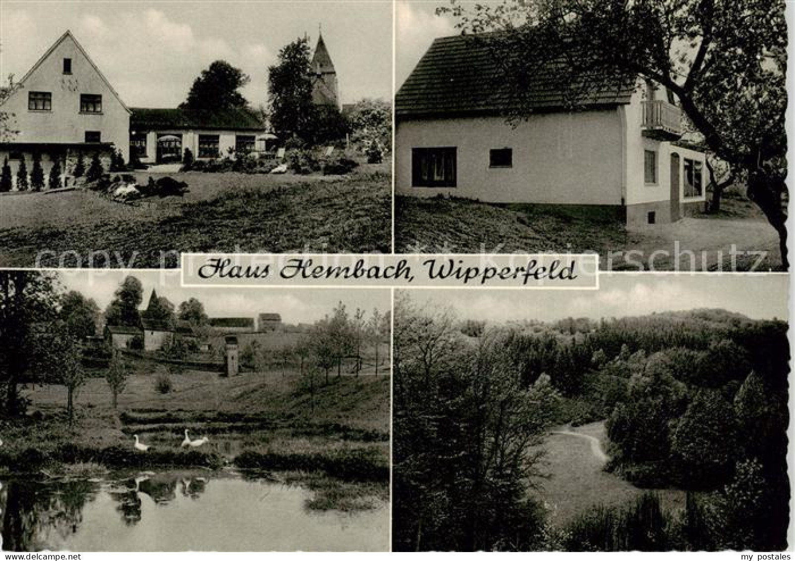Hembach Wipperfeld Wipperfuerth Pension Haus Hembach Ortspartie Kirche Schwanent