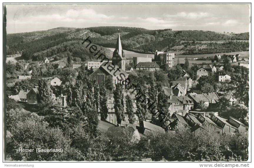 Hemer - Gesamtansicht - Foto-Ansichtskarte