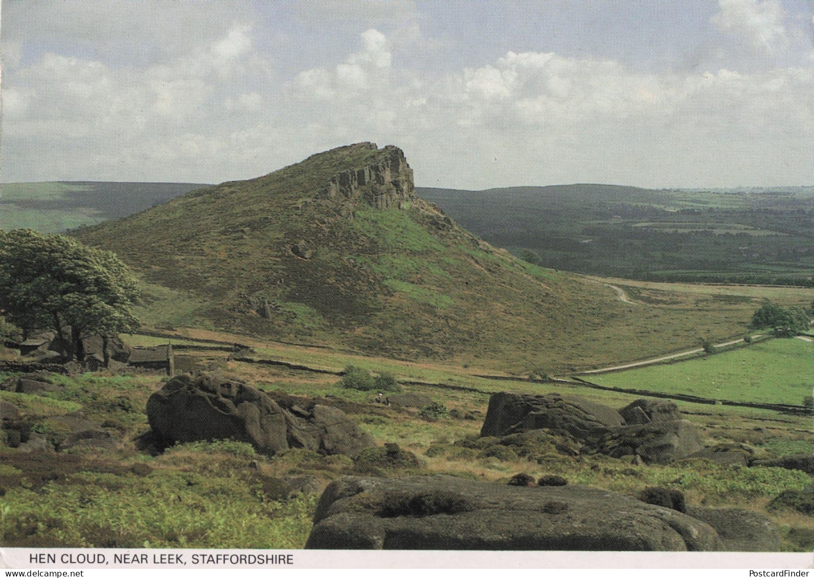 Hen Cloud River Leek Staffordshire Women's Institute Postcard