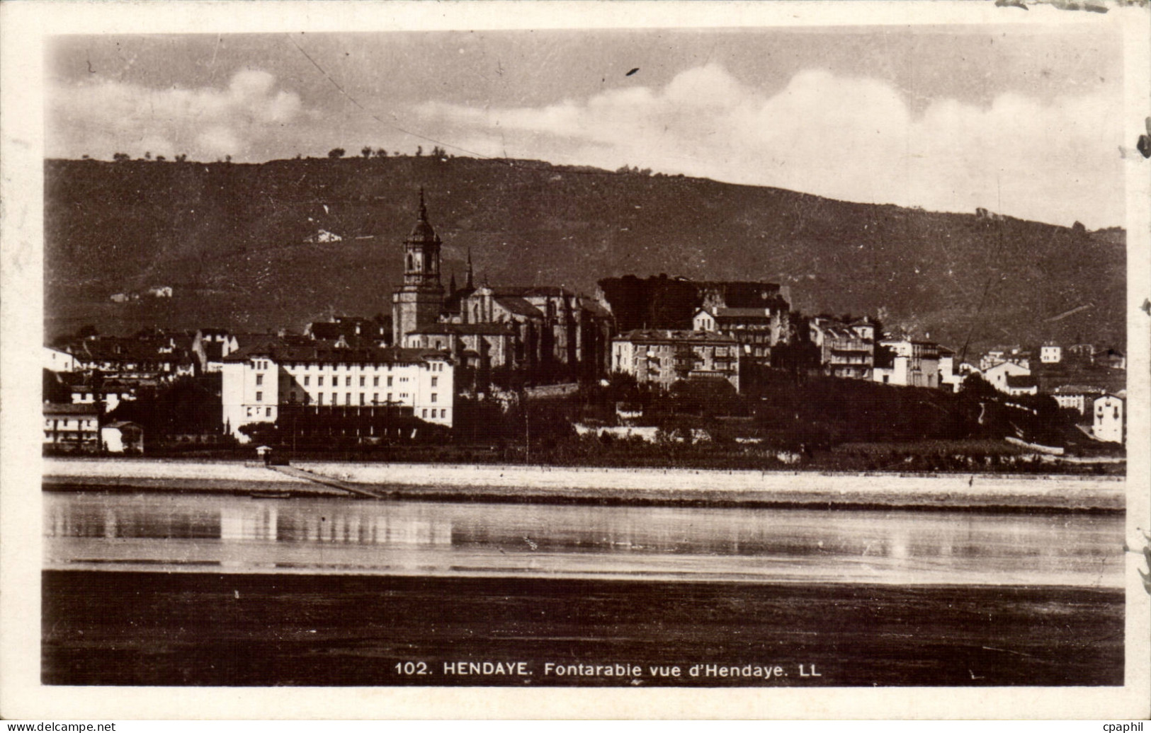 Hendaye CPA Fontarabie vue d'Hendaye