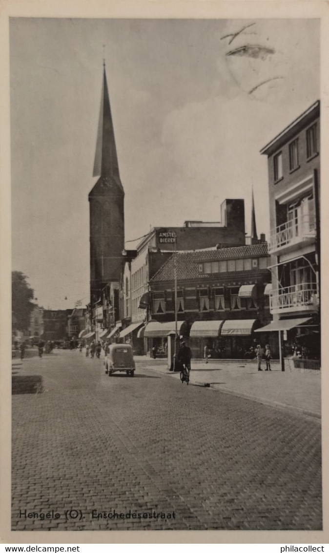 Hengelo (Ov) Enschedesestraat 19?? Stempel inkt voorzijde