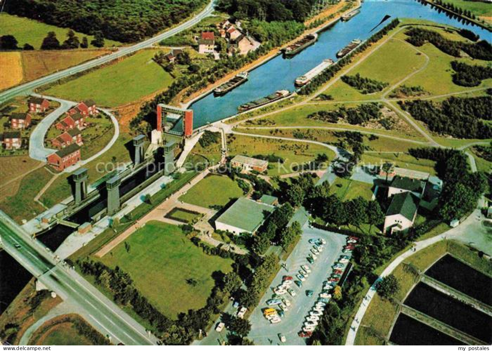 Henrichenburg Schiffshebewerk Waltrop NRW Fliegeraufnahme