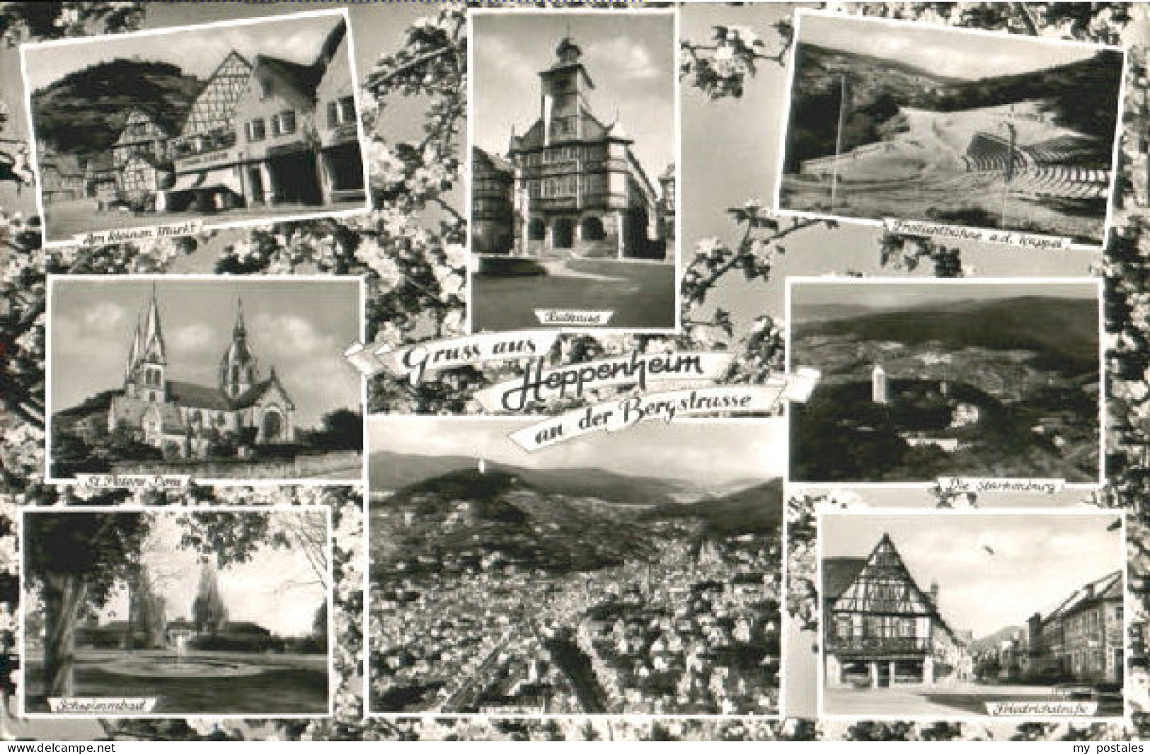 Heppenheim Bergstrasse Heppenheim Markt Dom Bad  x 1960