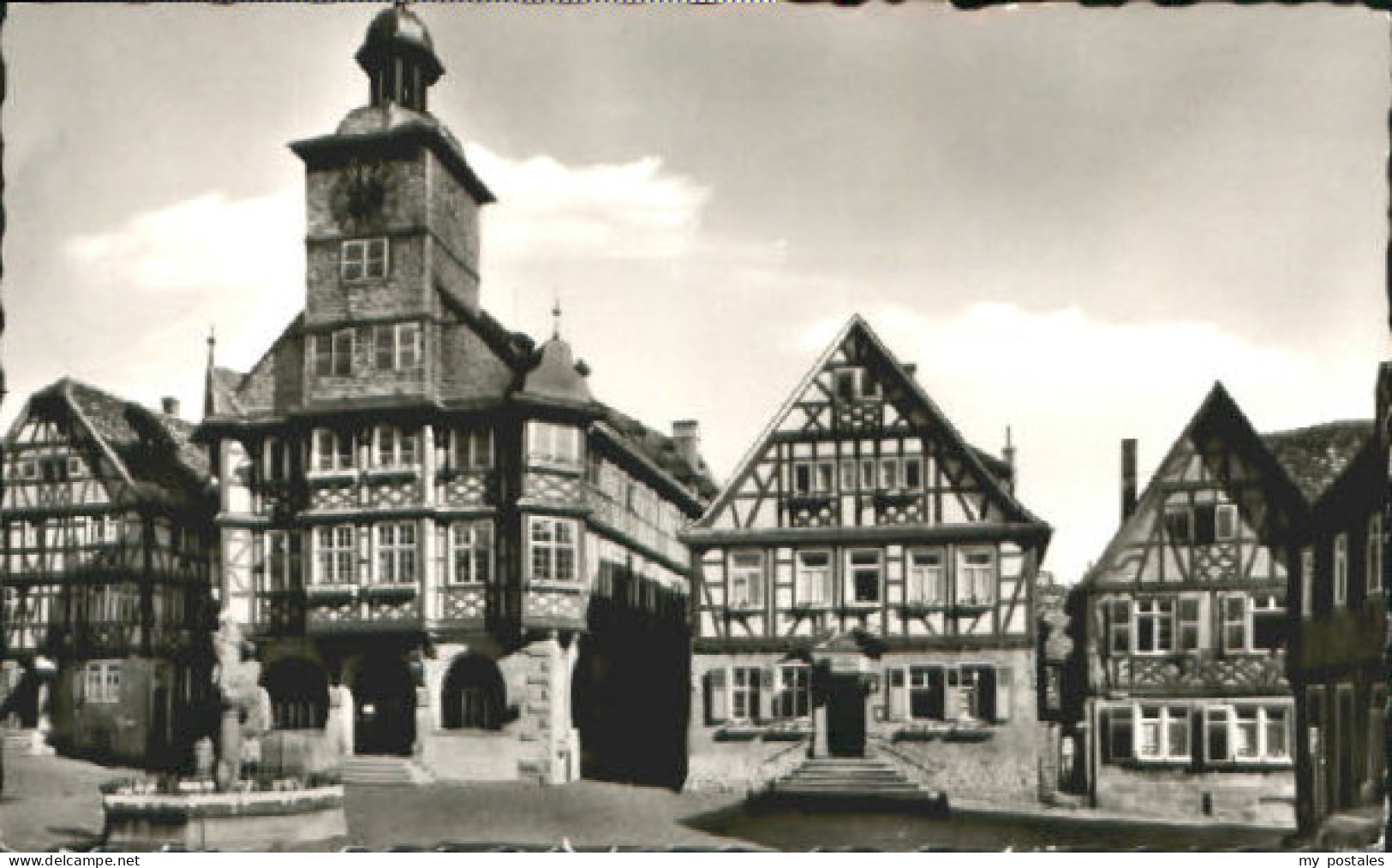 Heppenheim Bergstrasse Heppenheim Marktplatz Rathaus x 1957