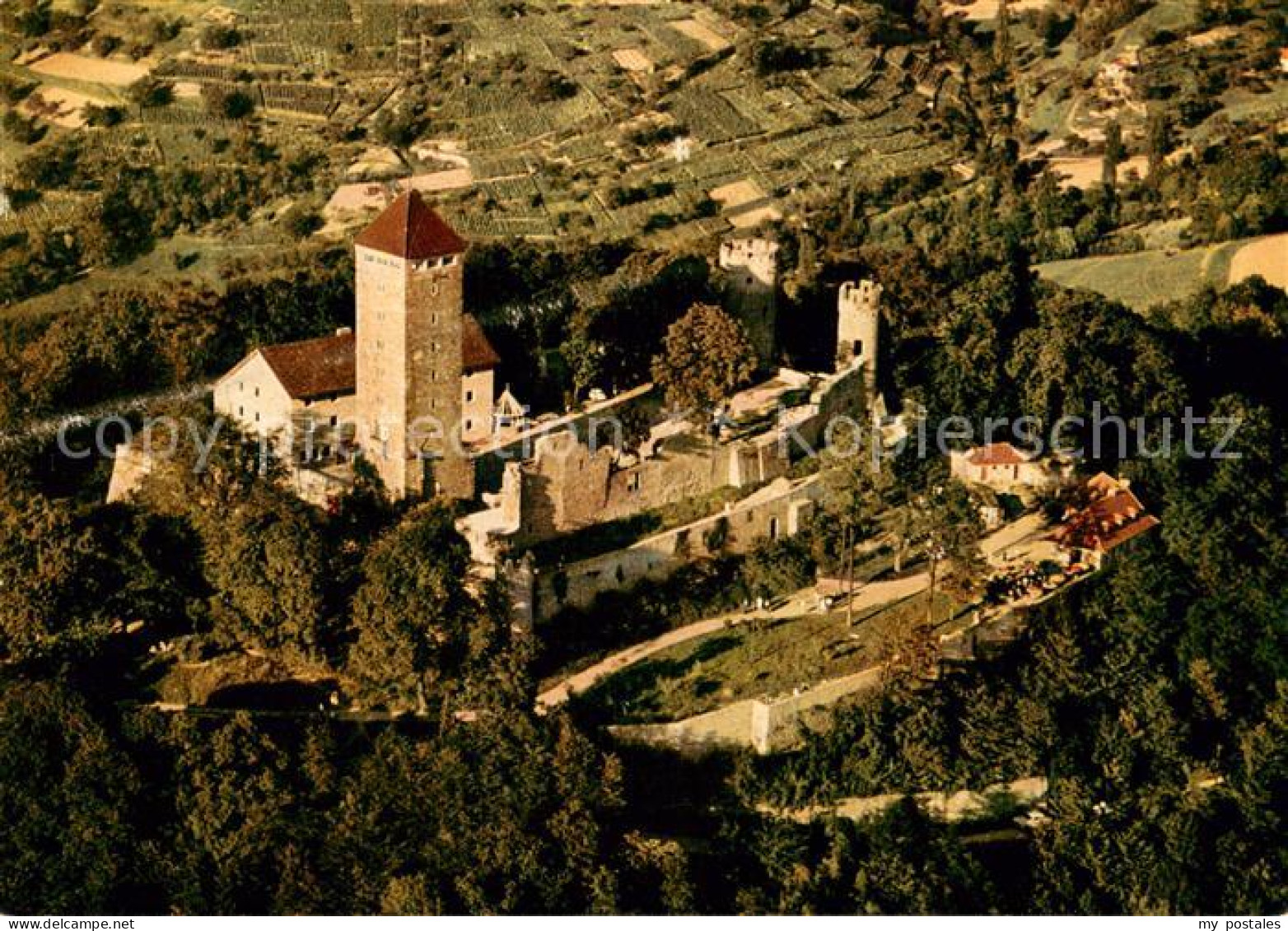 Heppenheim Bergstrasse Starkenburg Fliegeraufnahme