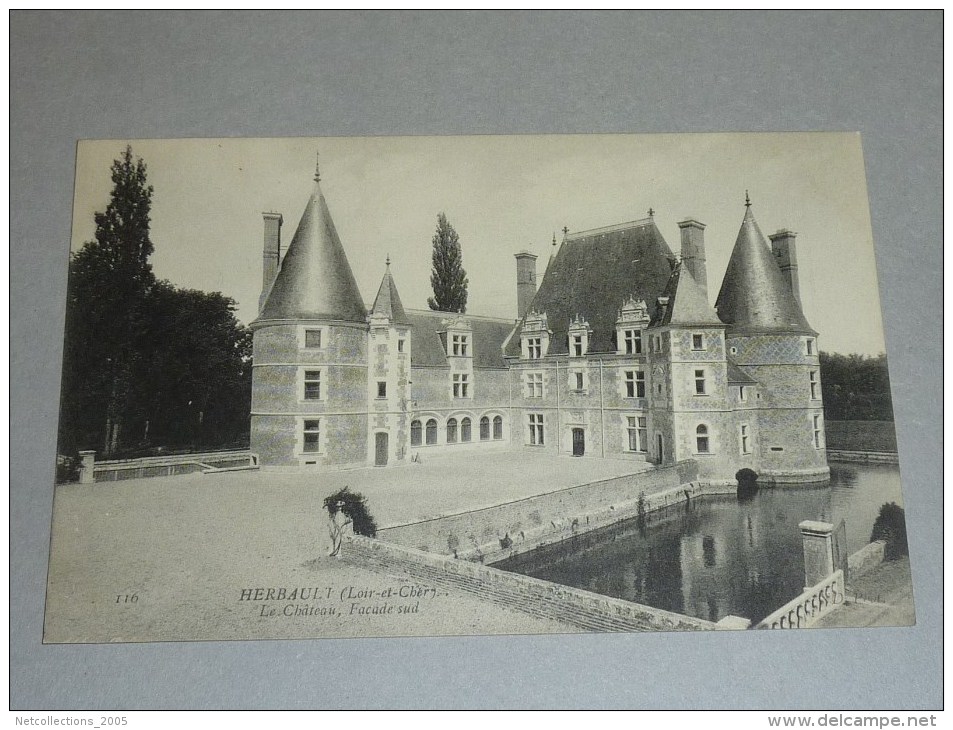 HERBAULT - LE CHATEAU FACADE SUD - 41 LOIR ET CHER (O)
