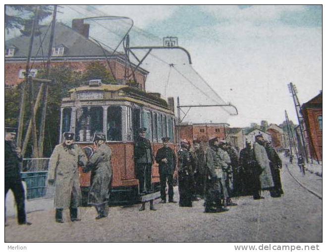 Herbesthal -Neutralstrasse - Brücke über die Bahnstrecke Cöln Aachen - Landesgrenze DE-BE - tram fp 1916   D81413