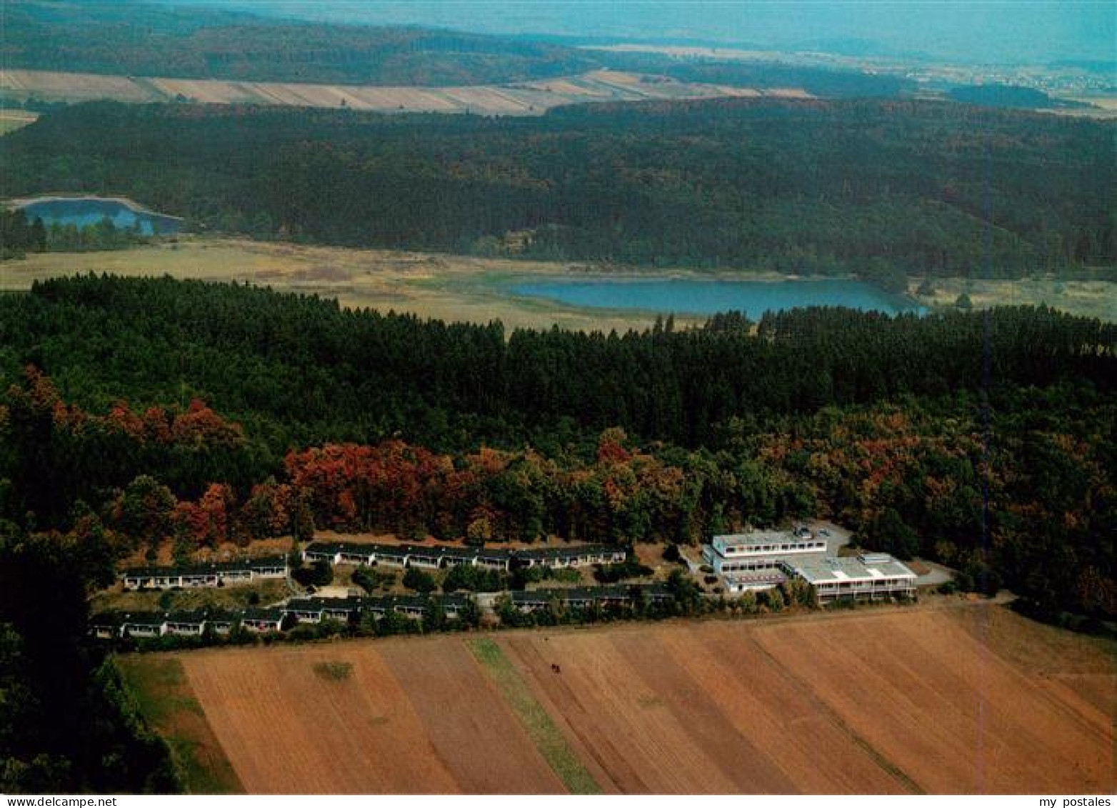 Herbstein Vogelsbergkreis Hessen Kolping-Familienferiendorf Ferienbungalows Wald
