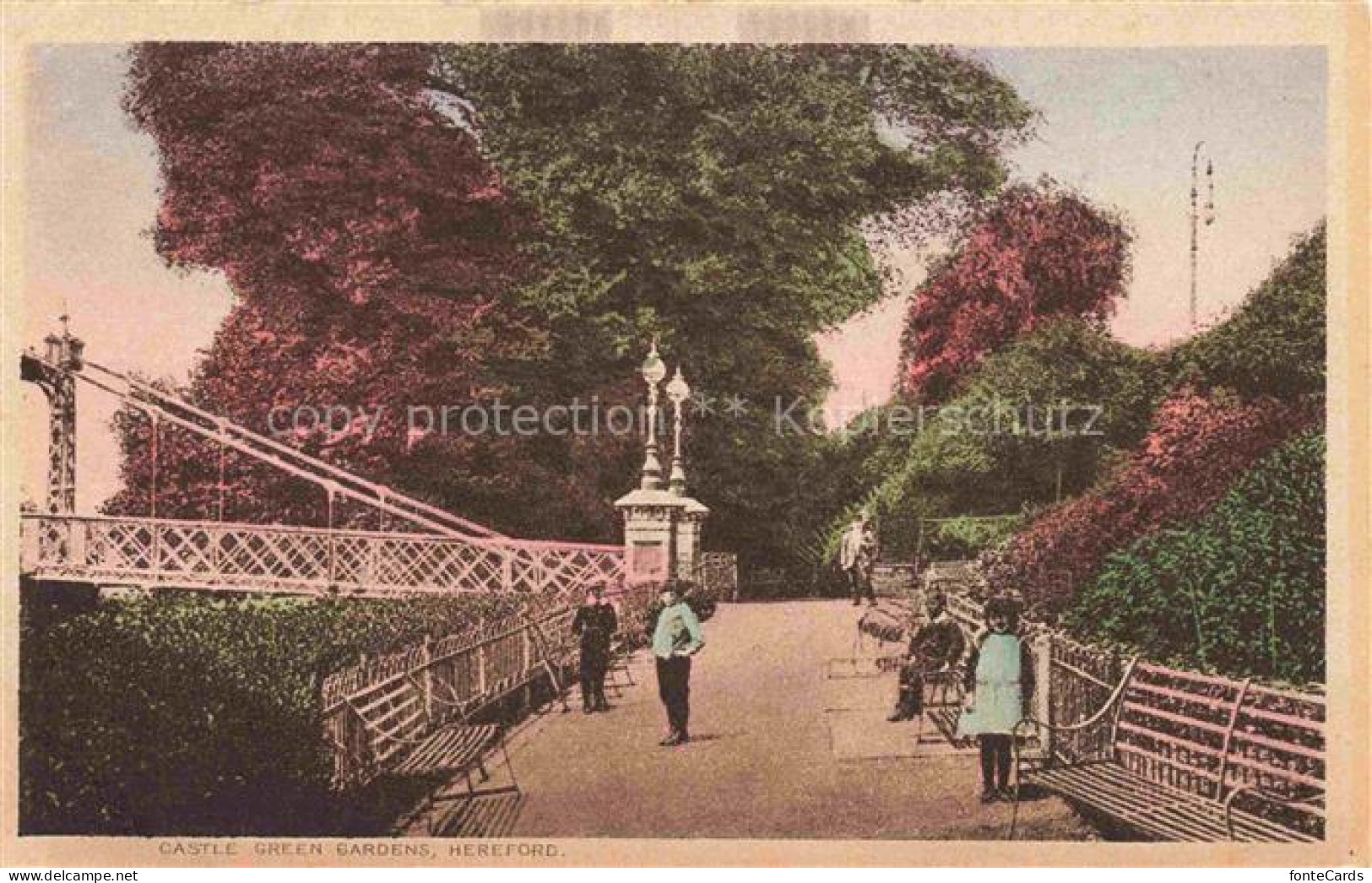 Hereford  Herefordshire UK Castle Green Gardens