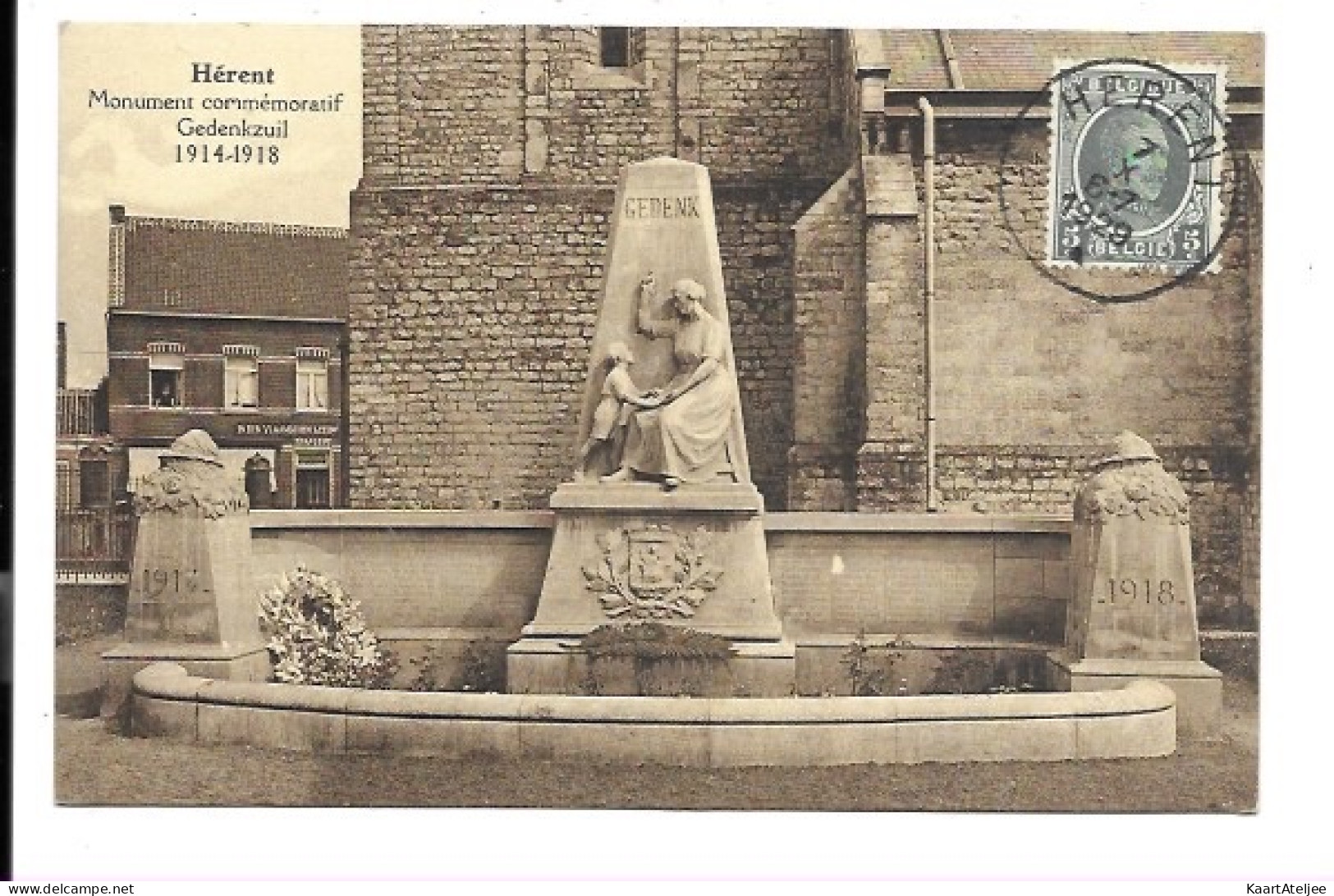 Herent - Gedenkzuil 1914-1918.