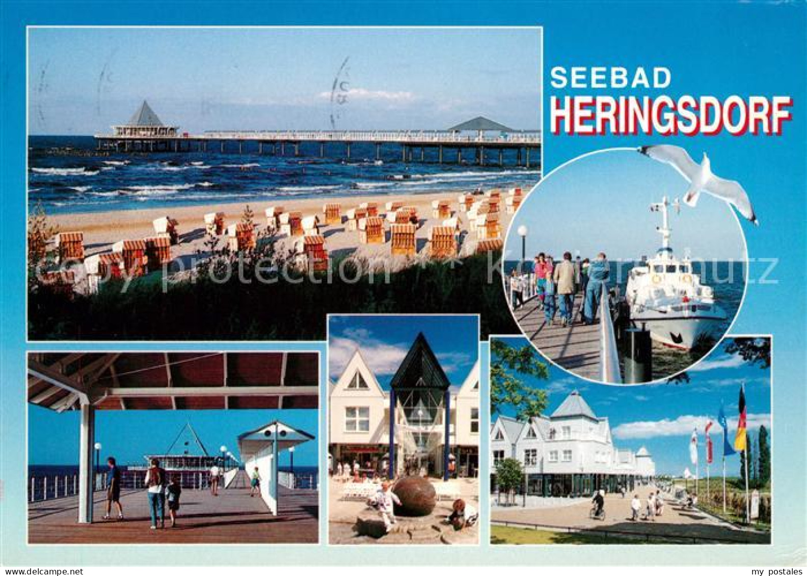 Heringsdorf Ostseebad Usedom Insel Usedom Strand Seebruecke Hotelanlagen