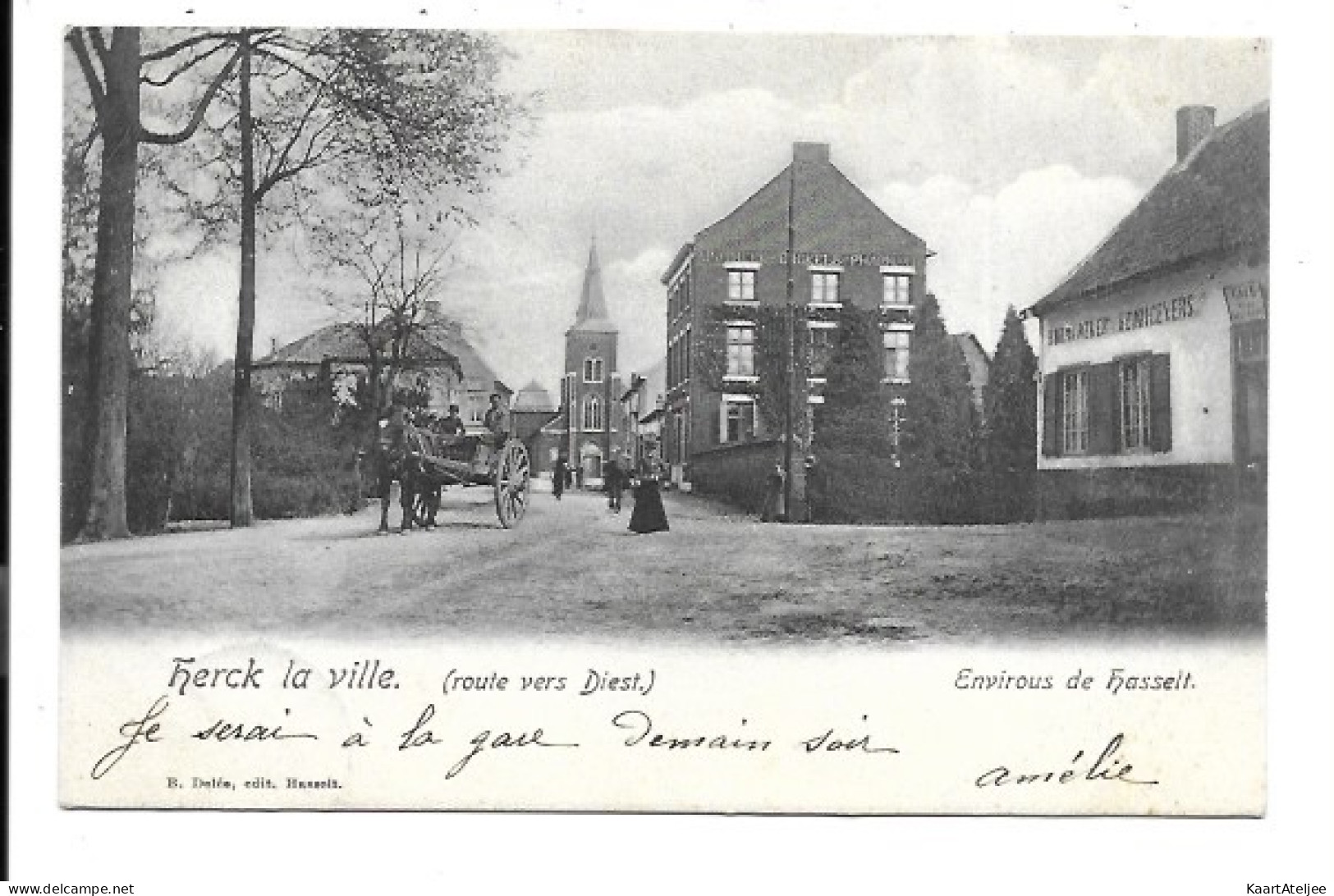 Herk-de-Stad - Route vers Diest.