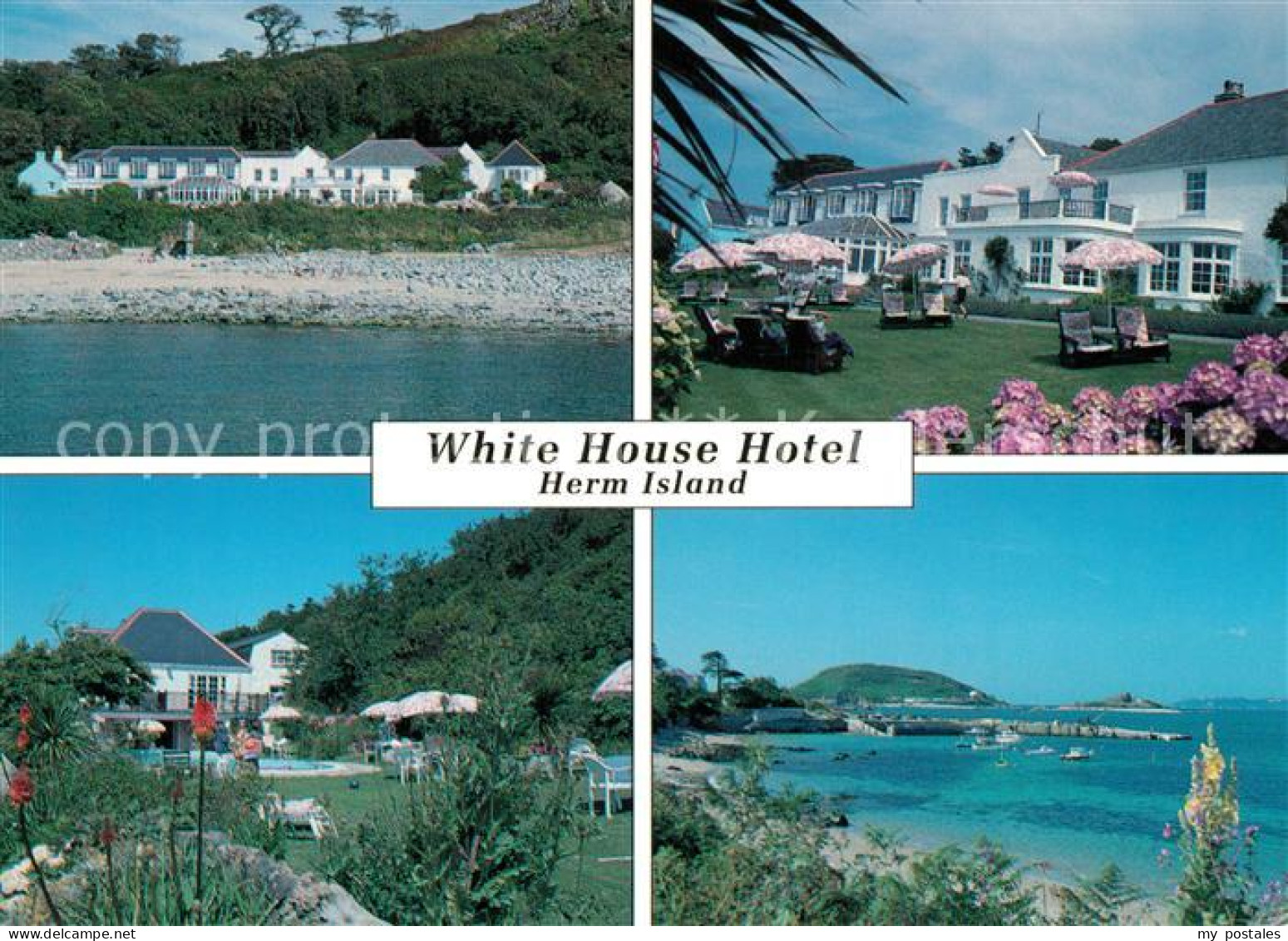 Herm Island White Hous Hotel Garten Panorama