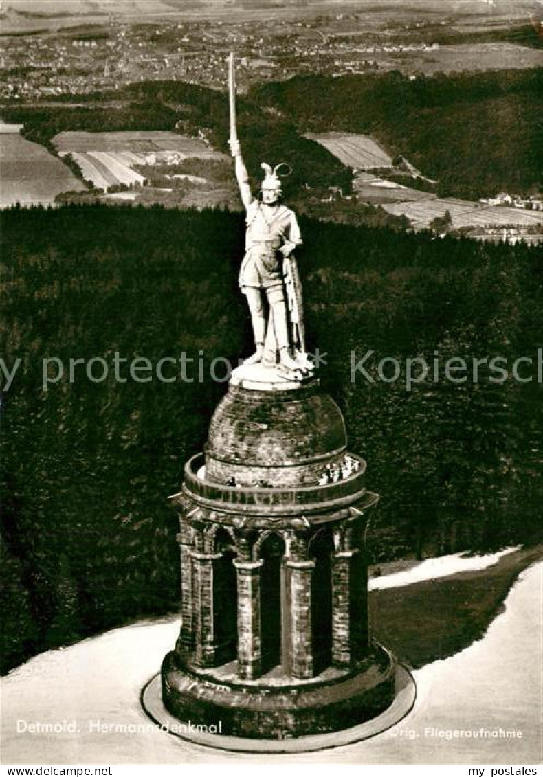 Hermannsdenkmal Fliegeraufnahme Detmold