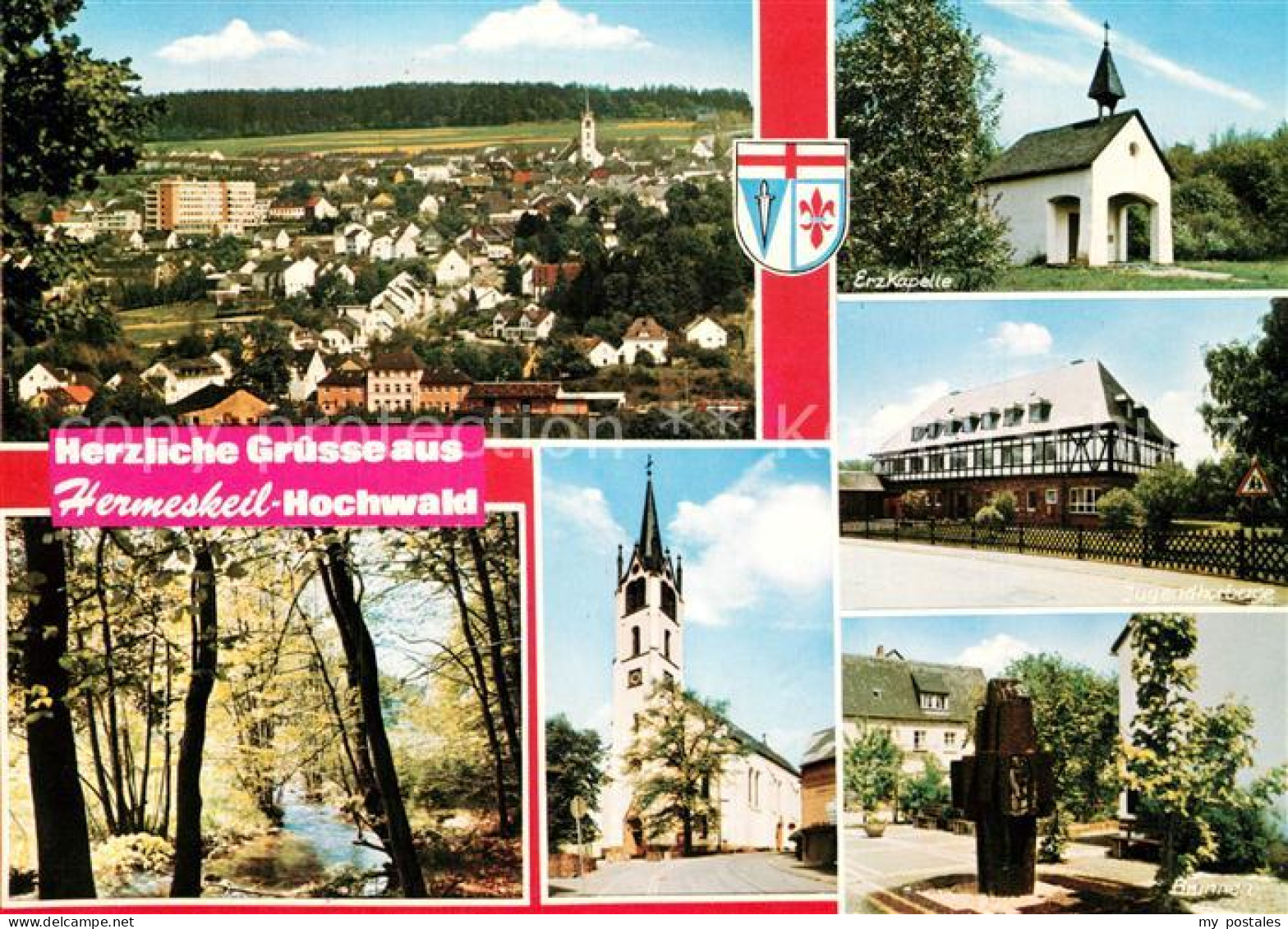 Hermeskeil Erzkapelle Brunnen Jugendherberge Kirche Panorama
