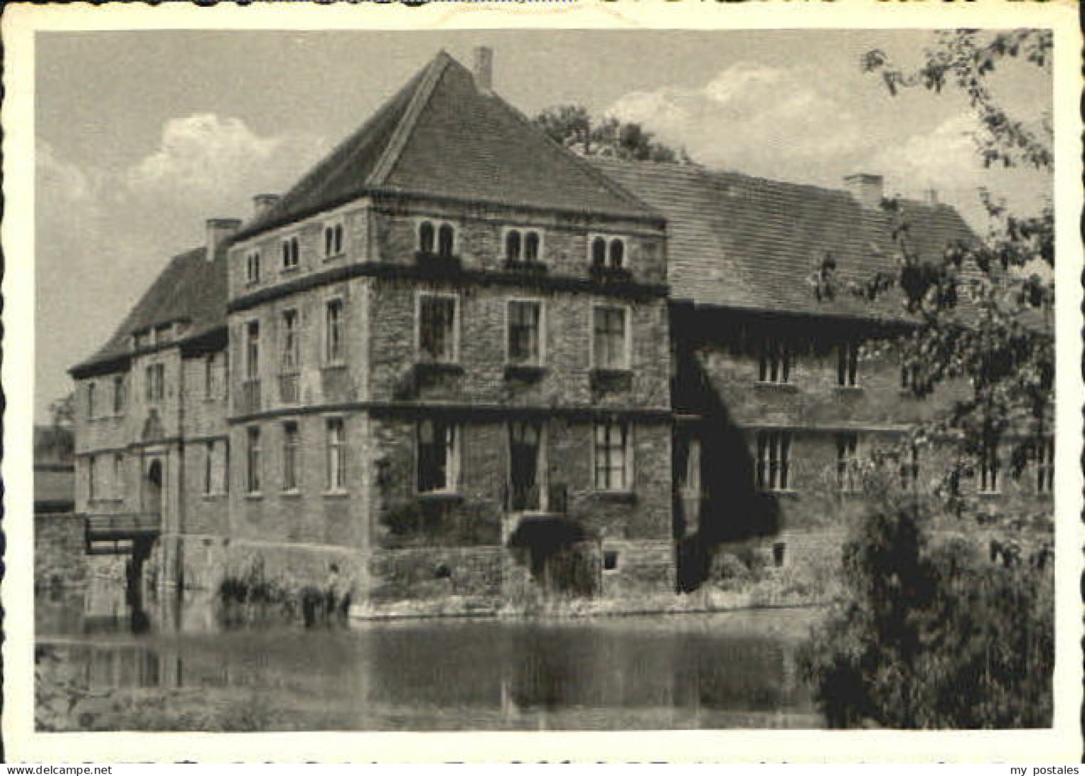 Herne Westfalen Herne Schloss ungelaufen ca. 1930