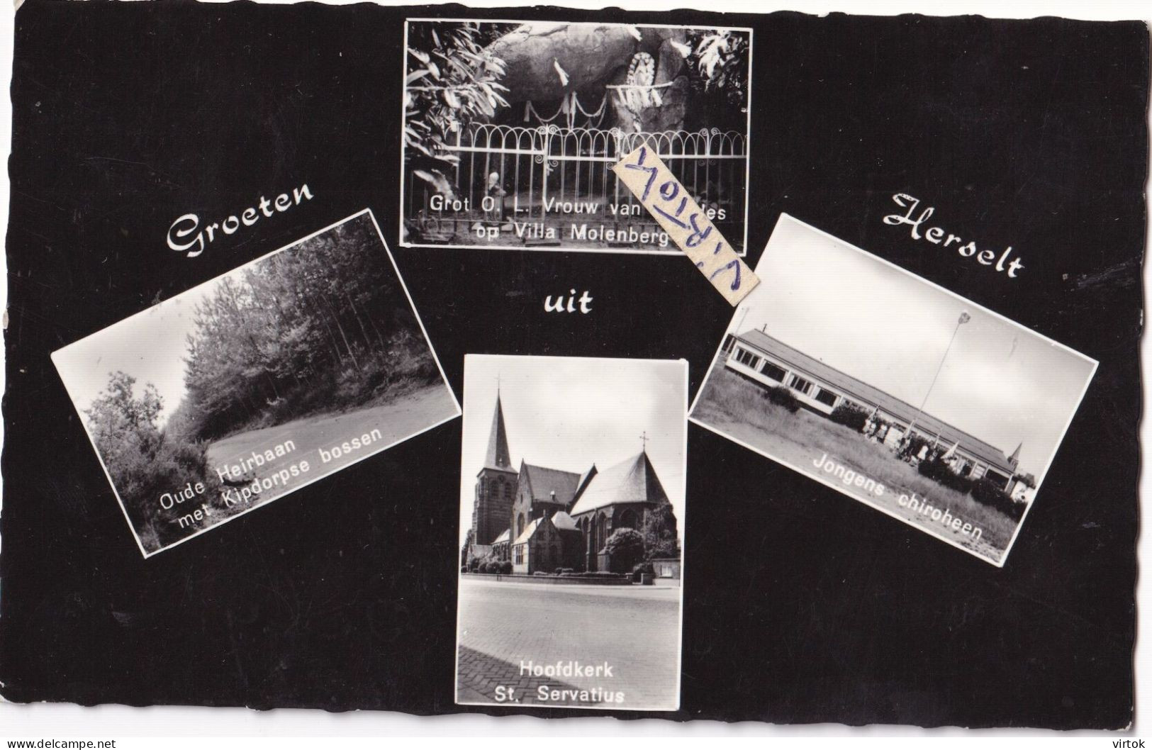 HERSELT :  groeten uit     (  geschreven met zegel )  uitg. UNIC  dorp A35