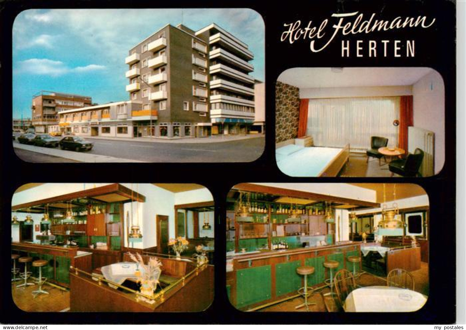 Herten  Westfalen Hotel Feldmann Gastraeume Bar Zimmer