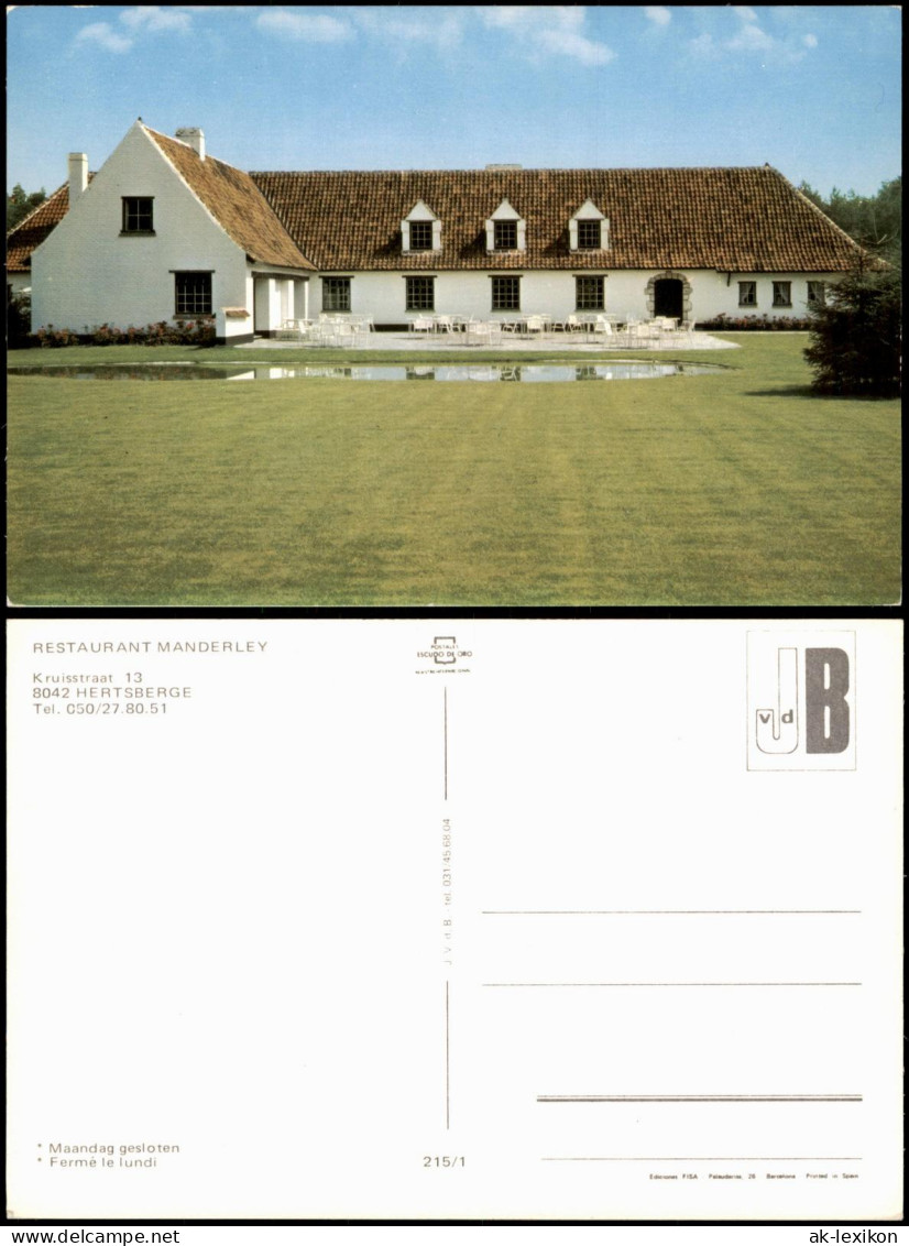 Hertsberge-Oostkamp Hertsberge Oostkamp Restaurant Manderley 1980
