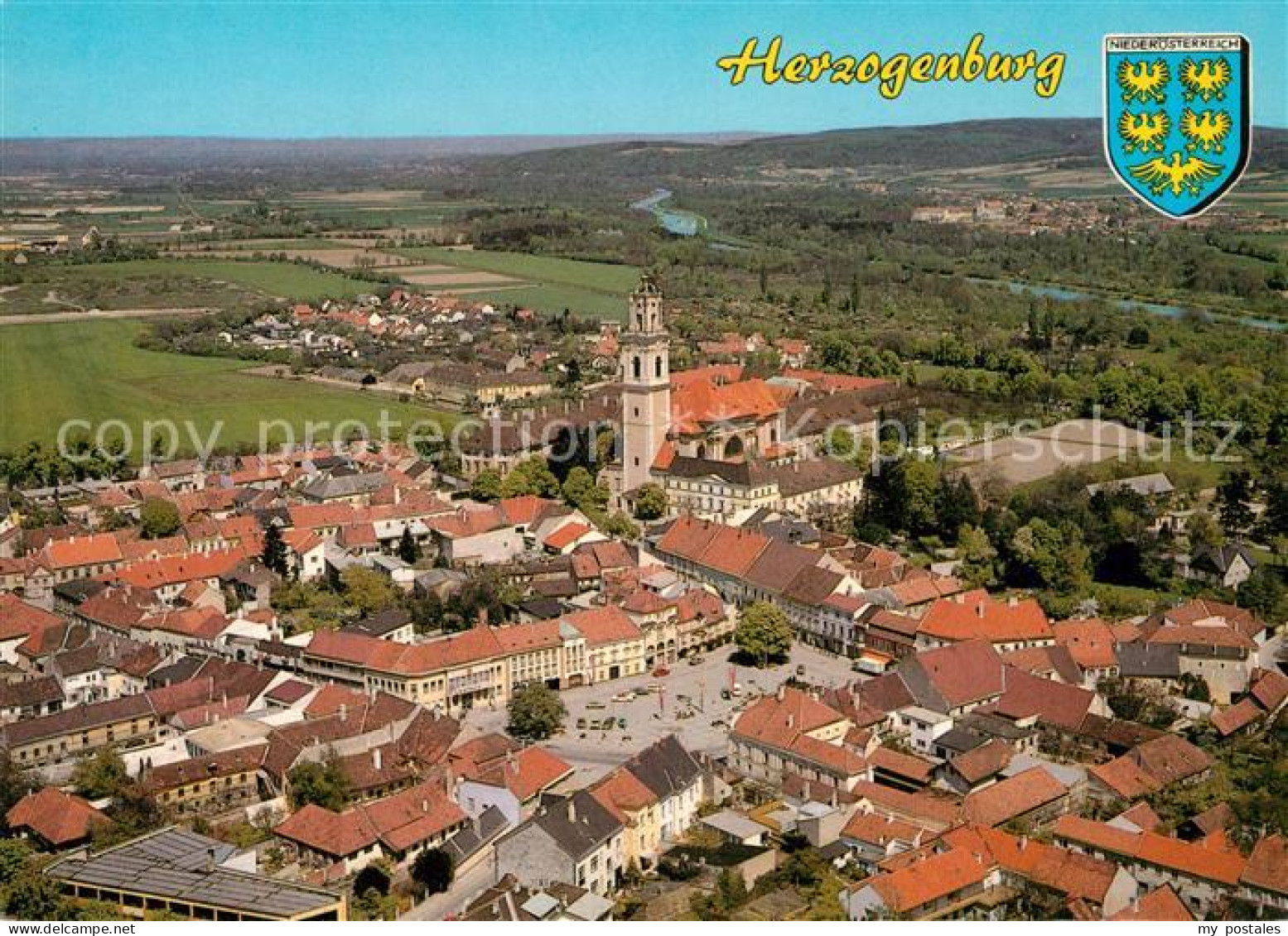Herzogenburg Fliegeraufnahme Augustiner Chorherrenstift
