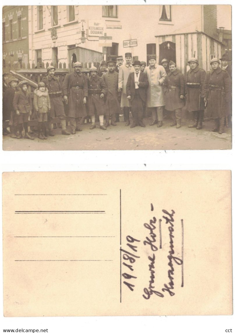 Herzogenrath  CARTE PHOTO  Grenze Holz-Herzogenrath  Douane  Kerkrade  DIE NIEDERLANDE