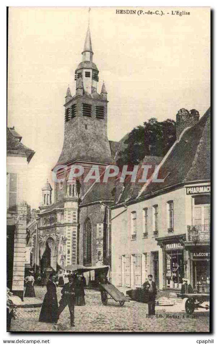 Hesdin - L'Eglise CPA