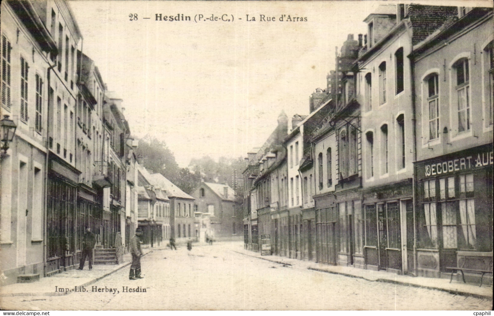 Hesdin - La Rue d'Arras - CPA