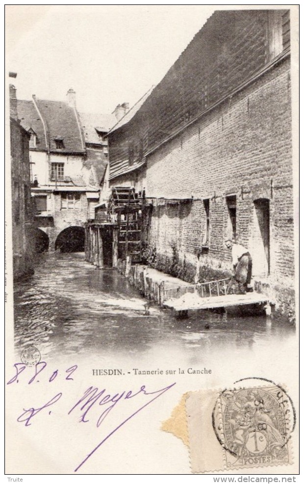 HESDIN TANNERIE SUR LA CANCHE (CARTE PRECURSEUR)