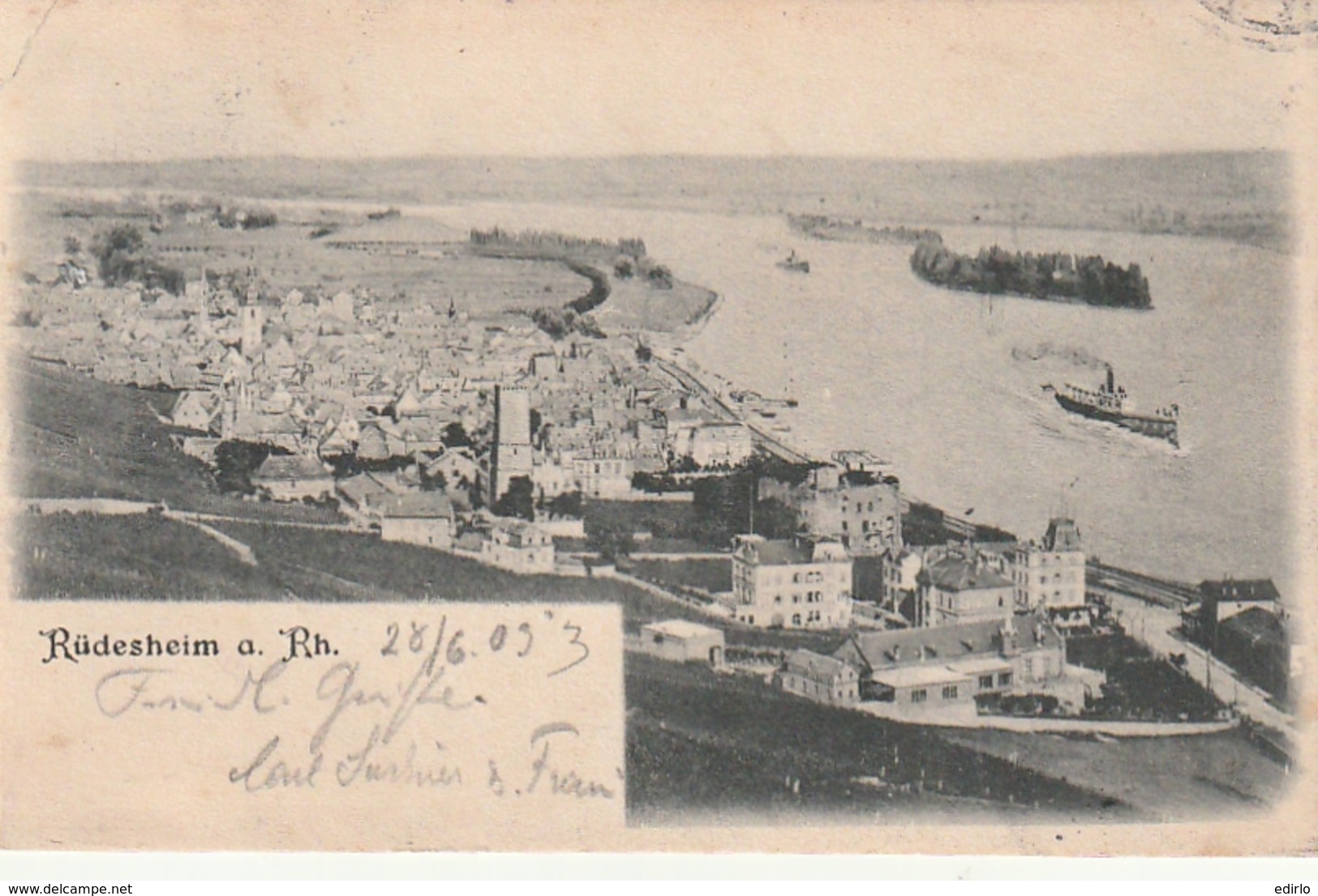 *** HESSE ***  RUDESHEIM A RH - unused TTBE