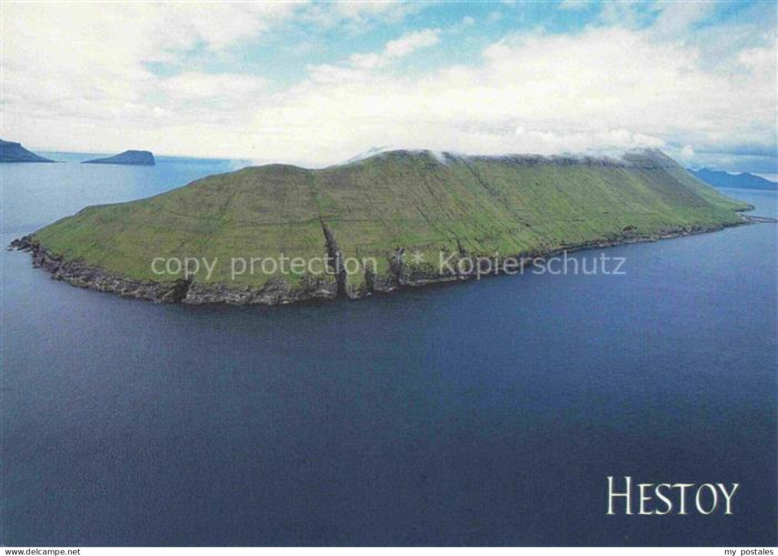 Hestoy Faeroeer Island Fliegeraufnahme