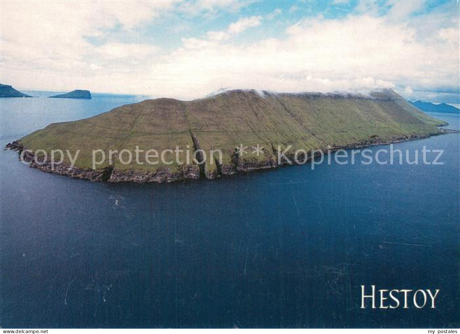 Hestoy Faeroeer Island Fliegeraufnahme