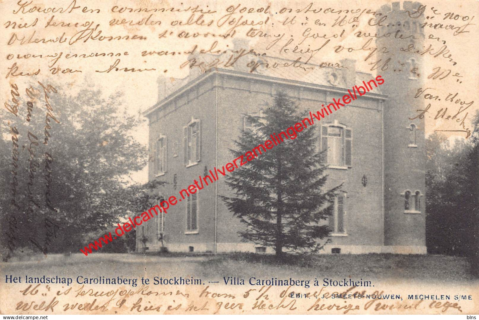 Het landschap Carolinaberg te Stockheim - Villa Carolinaberg à Stockheim - Dilsen-Stokkem