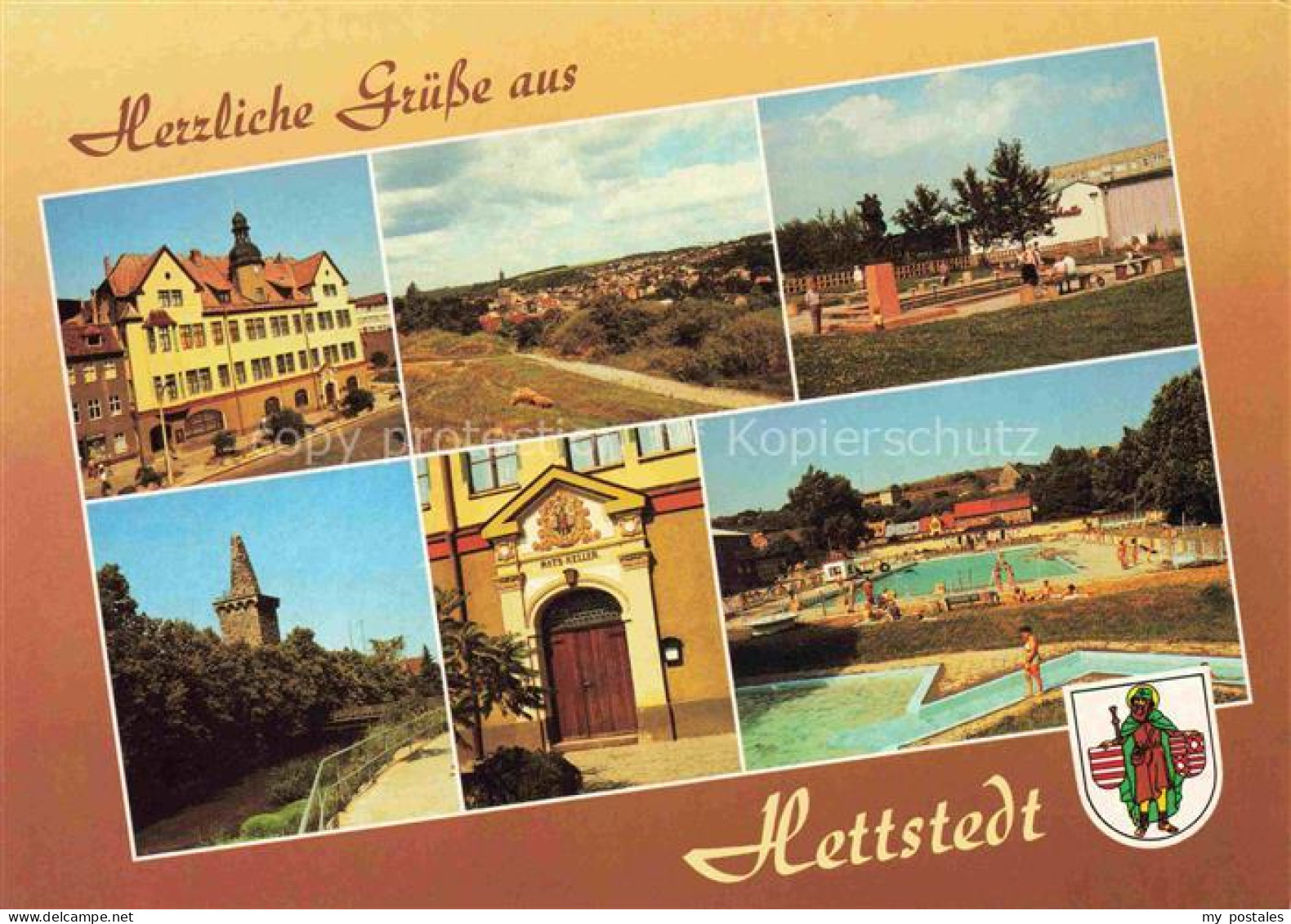 Hettstedt Mansfeld-Suedharz Sachsen-Anhalt Rathaus Turnhalle Wehrturm Eingang-zu