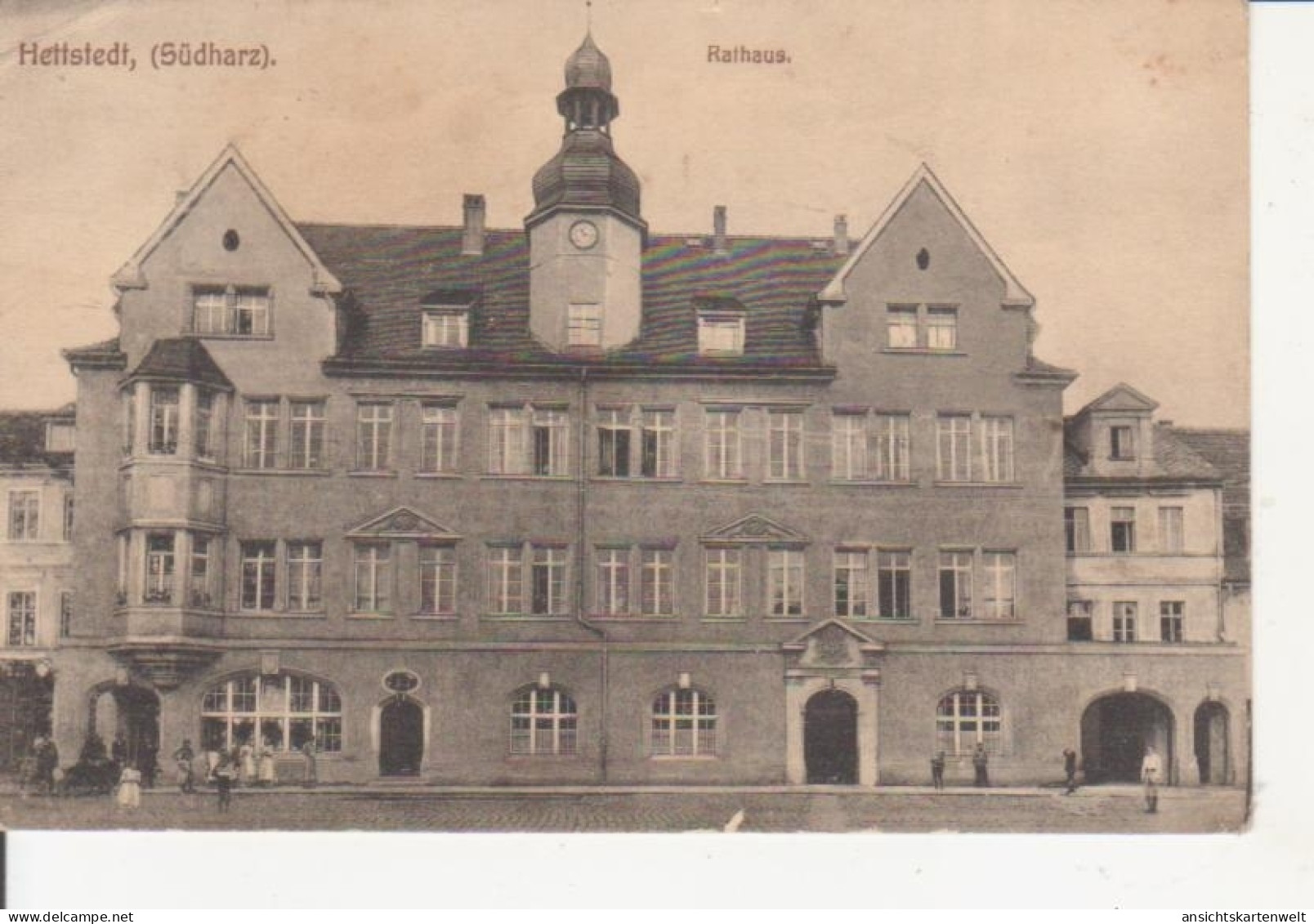 Hettstedt Rathaus gl1917 #91.643
