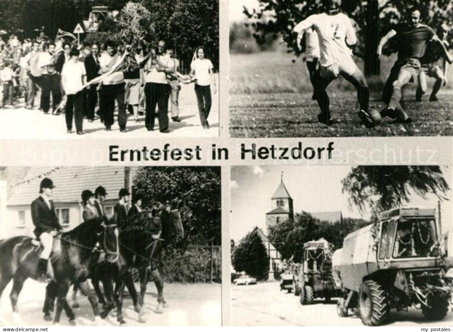 Hetzdorf Halsbruecke Erntefest Fussball