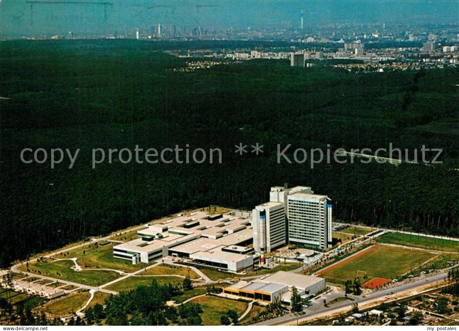 Heusenstamm Bildungszentrum der Oberpostdirektion Frankfurt am Main Fliegeraufna