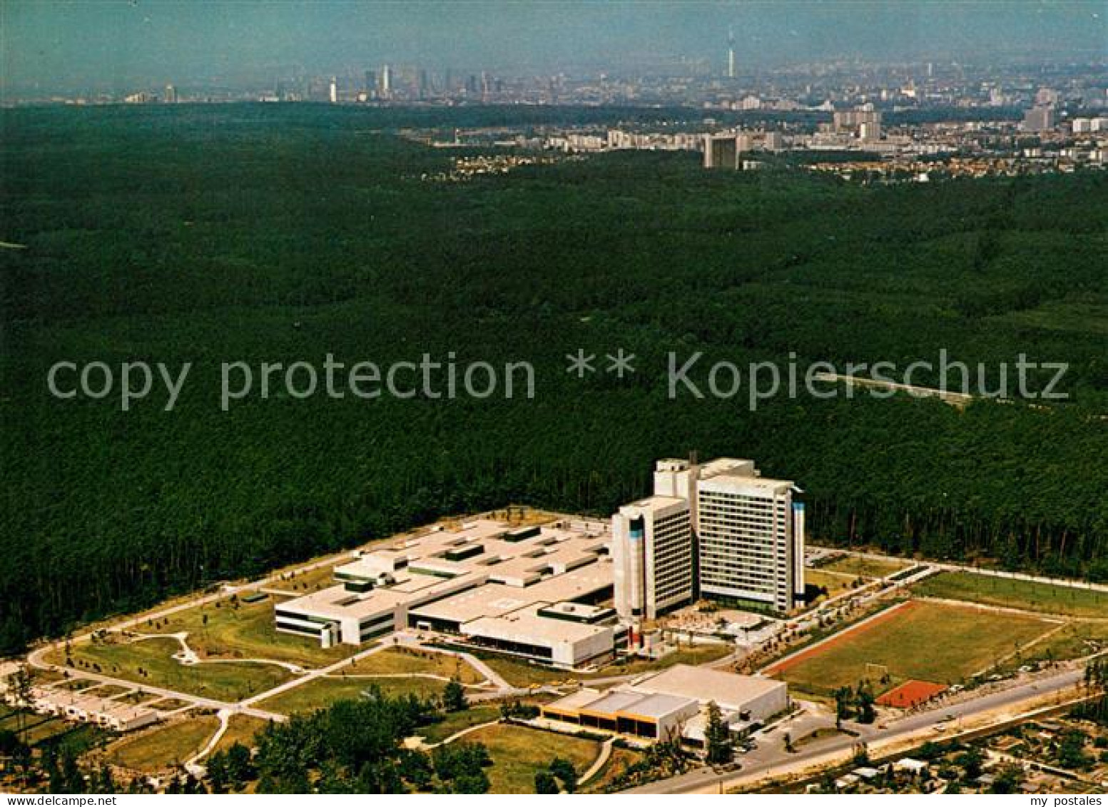 Heusenstamm Fliegeraufnahme Bildungszentrum Oberpostdirektion