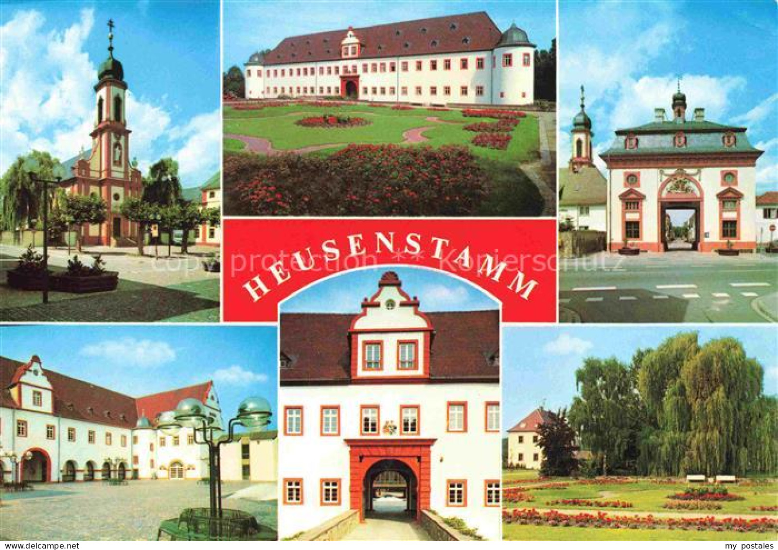 Heusenstamm Kirche St Caeclia Torbau Schloss Schlosshof Schlosspark