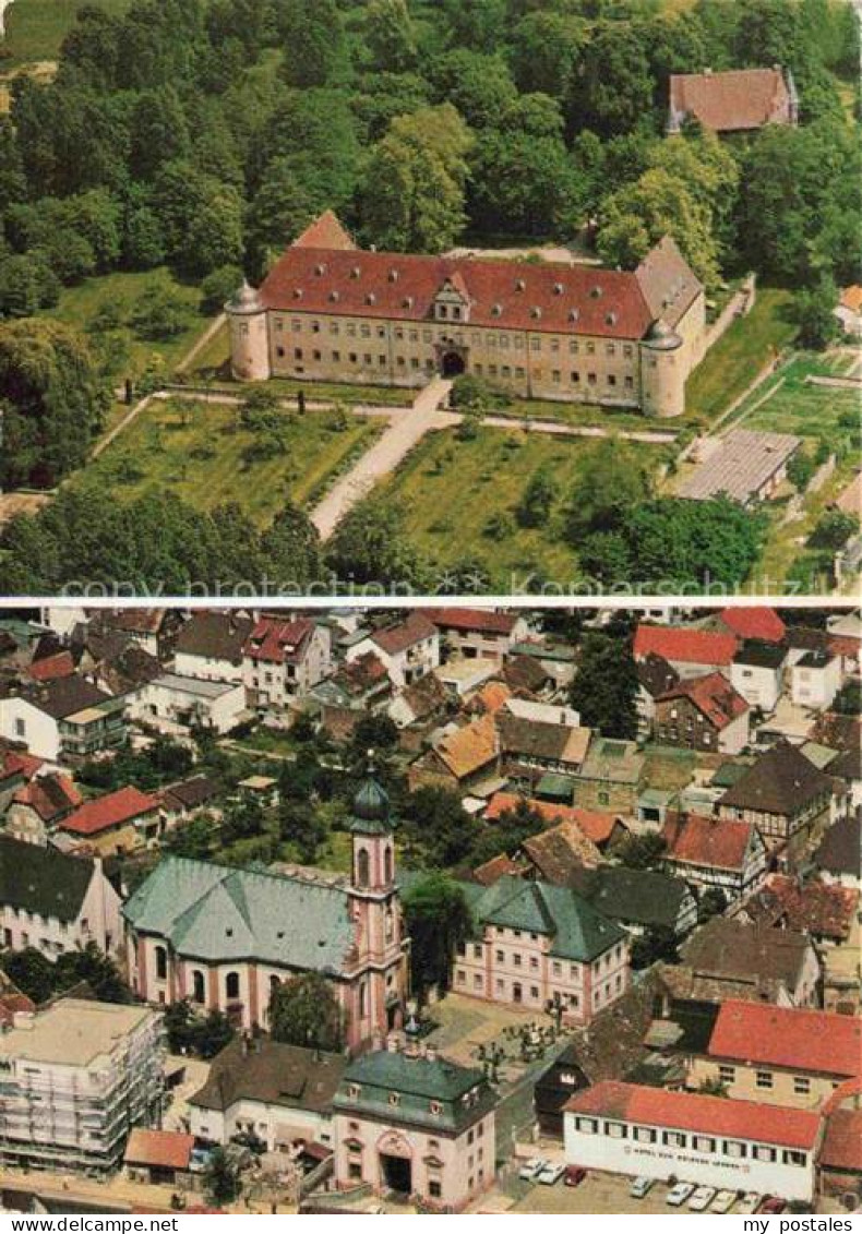 Heusenstamm Postschule Schloss Schoenborn Altstadt mit kath Pfarrkirche und Tore