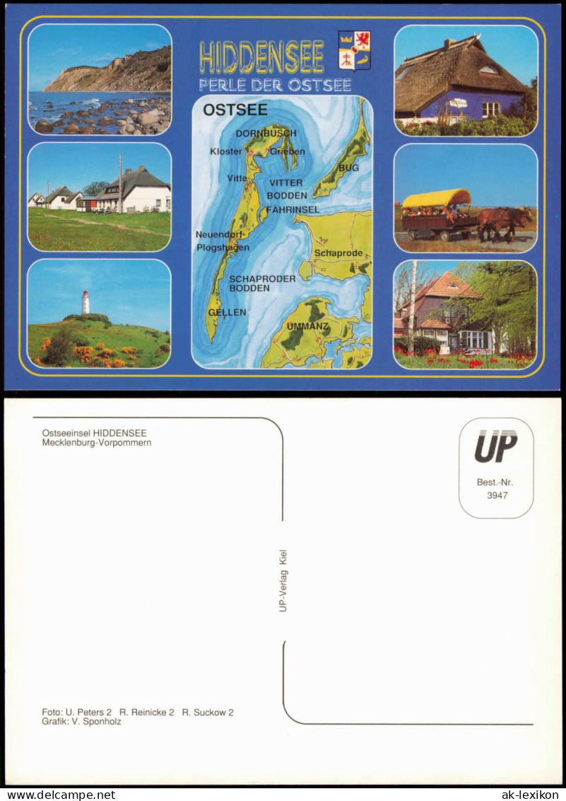 Hiddensee Hiddensjö, Hiddensöe Mehrbildkarte Ostseeinsel HIDDENSEE   1990
